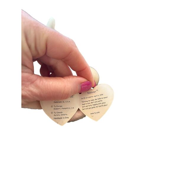 Set of 2: TY Beanie Baby Nibbler‎ 1998 1999 TAG ERROR- Vintage and Retired! - Picture 15 of 16